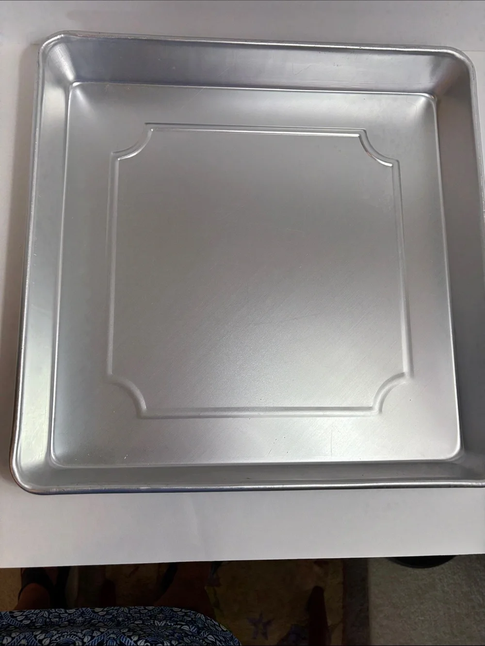 Wilton Silver Square Cake Pan Set - 3 Piece Nesting Pans